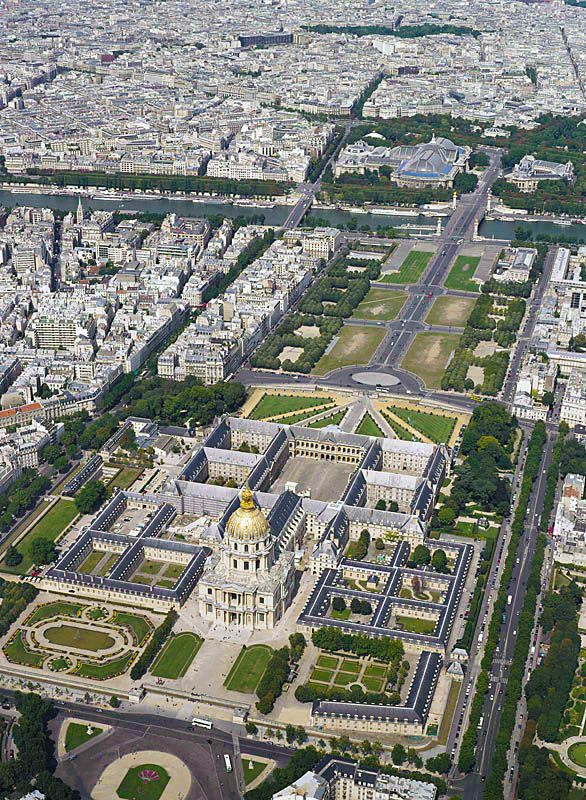 Invalides aerial view