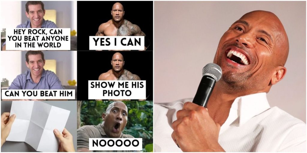 dwayne the rock johnson meme